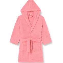 Playshoes Unisex Kinder Frottee-Bademantel Morgenmantel, Koralle, 122/128