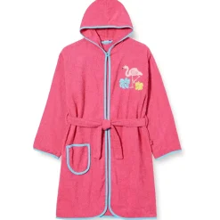 Playshoes Unisex Kinder Morgenmantel,Flamingo,134-140