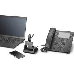 plt Voyager 5200 Office Headset Ohrstöpsel über dem Ohr angebracht Bluetooth kabellos NFC