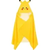 Pokémon Pikachu Kinder Kapuzenhandtuch 70x140cm in Gelb | Gr.: onesize