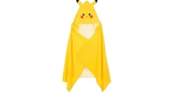 Pokémon Pikachu Kinder Kapuzenhandtuch 70x140cm in Gelb | Gr.: onesize