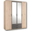Pol-Power Drehtürenschrank 159 x 196 x 53,5 cm anthrazit/eiche
