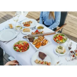 pott & flamme Grillzange XXL 56 cm Edelstahl braun