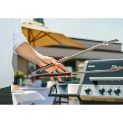 pott & flamme Grillzange XXL 56 cm Edelstahl braun