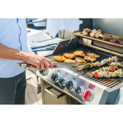 pott & flamme Grillzange XXL 56 cm Edelstahl braun