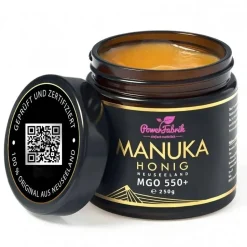 PowerFabrik Manuka Honig MGO 550+, im Glas 250 g