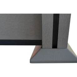prestige home living outdoor WPC-Sichtschutzzaun 9,1 x 1,9 m Grau