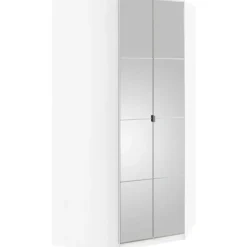 Priess Eckkleiderschrank Malaga 0 x 193 x 0 cm Weiß