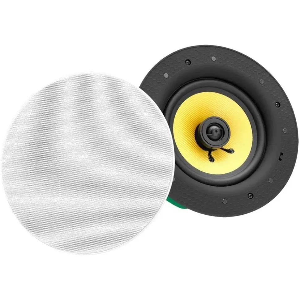 Pronomic CLS-540 WH High-End Gewebe Einbaulautsprecher (2-Wege Decken-Lautsprecher Box, 5,25"/133 mm Woofer, 0,75"/19 mm Tweeter, 40/80/160 Watt