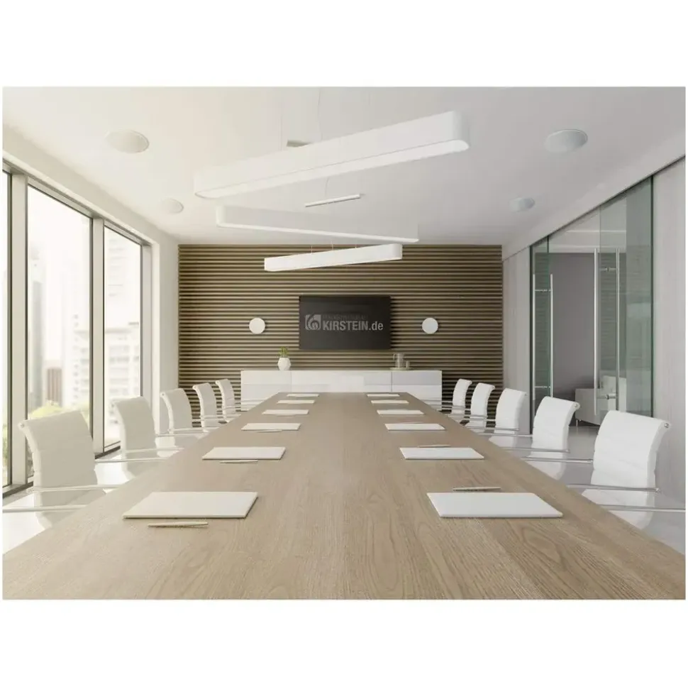 Pronomic CLS-540 WH High-End Gewebe Einbaulautsprecher (2-Wege Decken-Lautsprecher Box, 5,25"/133 mm Woofer, 0,75"/19 mm Tweeter, 40/80/160 Watt