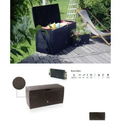 Prosperplast Aufbewahrungsbox Rato 119 x 48 x 60 cm 6-tlg. anthrazit