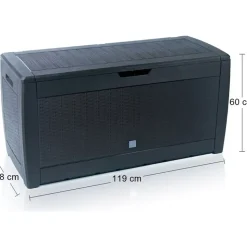 Prosperplast Aufbewahrungsbox Rato 119 x 48 x 60 cm 6-tlg. anthrazit