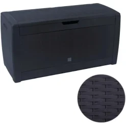 Prosperplast Aufbewahrungsbox Rato 119 x 48 x 60 cm 6-tlg. anthrazit