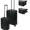 PROWORLD Madden Koffer-Set 2-tlg. schwarz/schwarz