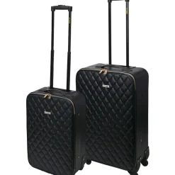 PROWORLD Madden Koffer-Set 2-tlg. schwarz/schwarz