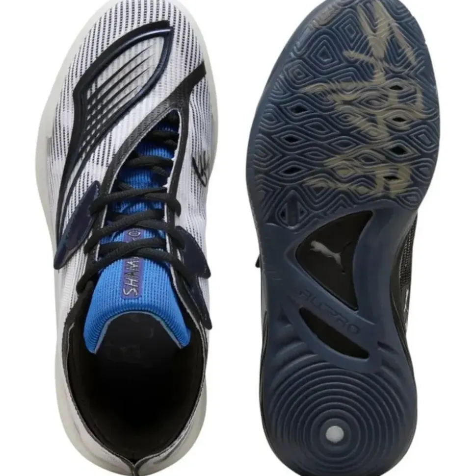 Puma All-Pro NITRO 2 Shammgod Basketballschuhe, weiß, Größe 44 1⁄2 -