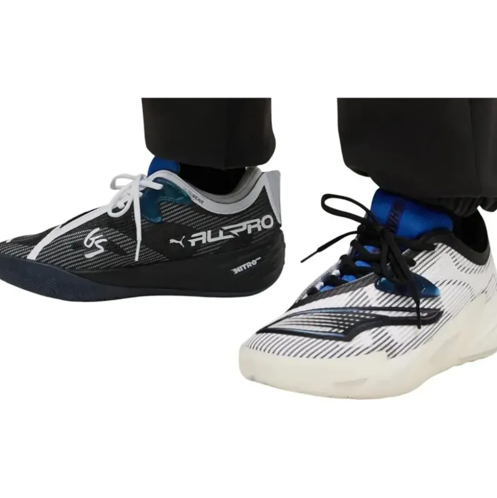 Puma All-Pro NITRO 2 Shammgod Basketballschuhe, weiß, Größe 44 1⁄2 -
