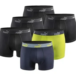 Puma Boxershorts 6er Pack black/blue/green M