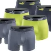Puma Boxershorts 6er Pack Blau / Gelb / Mehrfarbig M