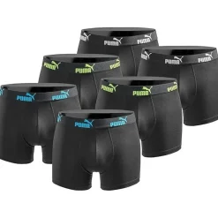 Puma Boxershorts 6er Pack Schwarz M