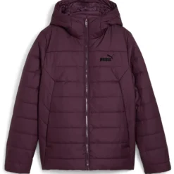 Puma Damen Jacke ESS Hooded Padded Jacket XS in Grau Midnight Plum