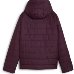 Puma Damen Jacke ESS Hooded Padded Jacket XS in Grau Midnight Plum