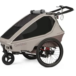 Qeridoo Kidgoo 2 Pro Gen 2 Kinderanhänger braun