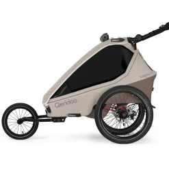 Qeridoo Kidgoo 2 Pro Gen 2 Kinderanhänger braun