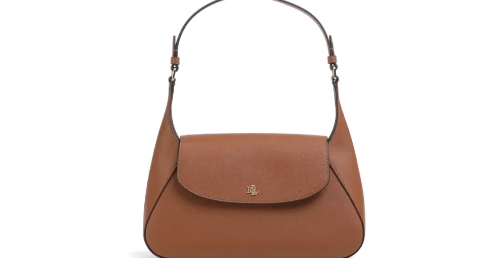 Ralph Lauren Schylar Medium Schultertasche Leder Brown