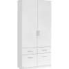 Rauch Drehtürenschrank CELLE 91 x 210 x 54 cm Weiß