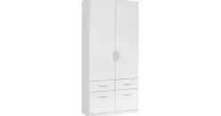 Rauch Drehtürenschrank CELLE 91 x 210 x 54 cm Weiß