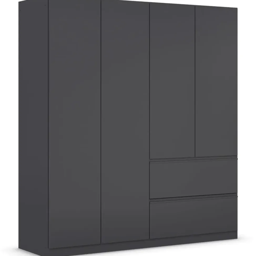 Rauch Drehtürenschrank Costa 181 x 197 x 54 cm Grau