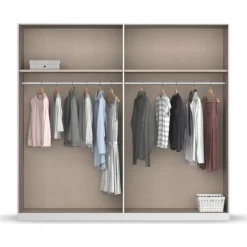 Rauch Schlafzimmer-Set "Monza", grau (eiche artisan, graumetallic), Bett 180x200cm + ohne Matratze, B/H: 180cm x 200cm, Bett 180x200cm, Holzwerkstoff, Schlafzimmermöbel-Sets, mit Drehtürenschrank Breite 226 cm, Bettanlage in 2 Breiten