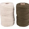 Rayher Makramee Garn creme/olive 70 m 2 St.