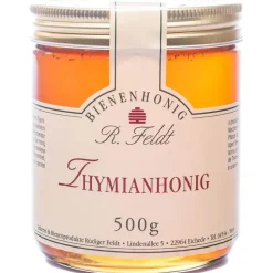 Rüdiger Feldt, Imkerei & Bienenprodukte Thymian Honig - aromatischer, naturbelassener Honig vom Imker (500g)
