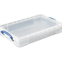 Really Useful Box Aufbewahrungsbox 34 x 52 x 8,5 cm 10-tlg. transparent