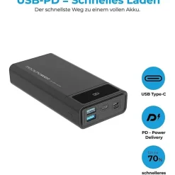 Realpower PB-20k PD 20000 mAh Schwarz