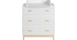 Rebecca Mobili Mobili Wickeltisch, Weiß, Holzwerkstoff, Rechteckig, 42x100x80 cm, Babymöbel, Wickelkommoden - Zubehör, Wickelkommoden