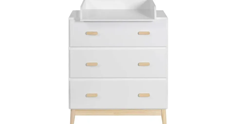 Rebecca Mobili Mobili Wickeltisch, Weiß, Holzwerkstoff, Rechteckig, 42x100x80 cm, Babymöbel, Wickelkommoden - Zubehör, Wickelkommoden
