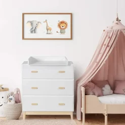 Rebecca Mobili Mobili Wickeltisch, Weiß, Holzwerkstoff, Rechteckig, 42x100x80 cm, Babymöbel, Wickelkommoden - Zubehör, Wickelkommoden