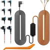 redtiger Dashcam Multi-Size Hardwire-Kit mit doppelter Kontrollleuchte, USB-C-Netzanschluss, inklusive 4 Arten von Sicherungs-Adaptern, 24-Stunden-Parküberwachung mit Niederspannungsschutz