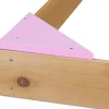 Relaxdays Holzsandkasten quadratische Buddelkiste mit Ecksitzen Gelb/Grün/Braun
