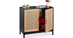 Relaxdays Sideboard 80 x 76 x 39 cm Mehrfarbig