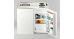 Respekta Miniküche Pantry S mit Duokochfeld, weiß