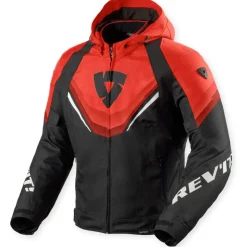 RevIt! Quantum 3 H2O Textiljacke Schwarz-Rot M