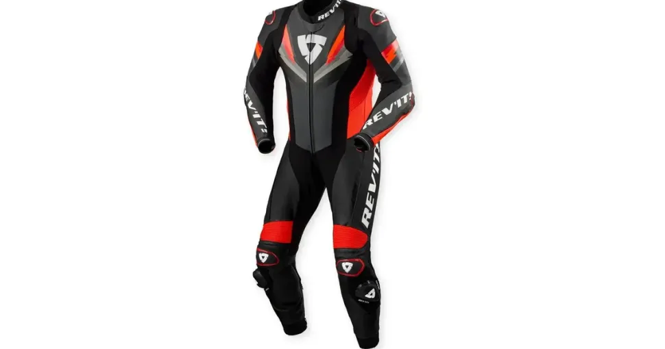 RevIt! Revit Quantum 3 perforierte 1-Teiler Motorrad Lederkombi