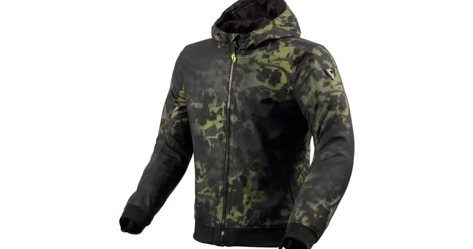 RevIt! Saros WB Camo Textiljacke Schwarz/Grün 2XL