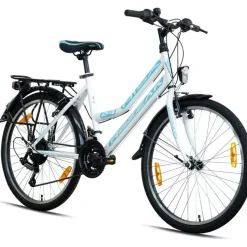 Rezzak 24 Zoll RH 42 cm weiß/türkis