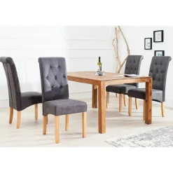 Riess-Ambiente Stuhl CASA gepolstert vintage grau
