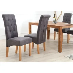 Riess-Ambiente Stuhl CASA gepolstert vintage grau